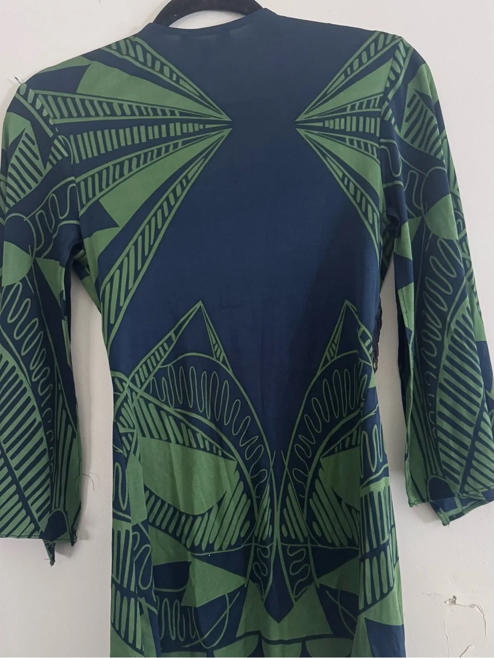 VINTAGE Rare Sky Brand Y2K Plunge Kimono Blouse Top with Studded Belt M - Picture 6 of 9